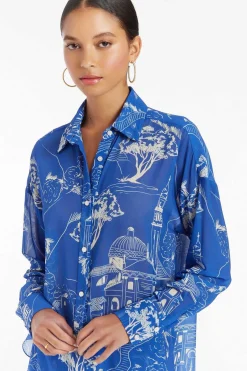 Bennett Top In Yorkshire Print