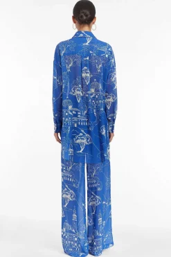 Bennett Top In Yorkshire Print