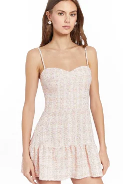 Champagne Skort Romper In Pennington Tweed