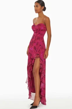 Eden Gown In Samira Rose Print