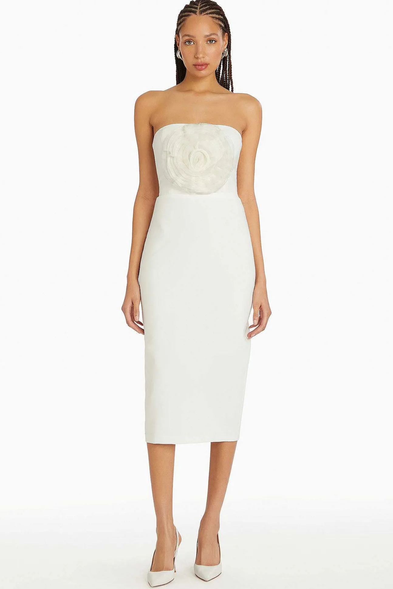 Fae Rose Midi Dress