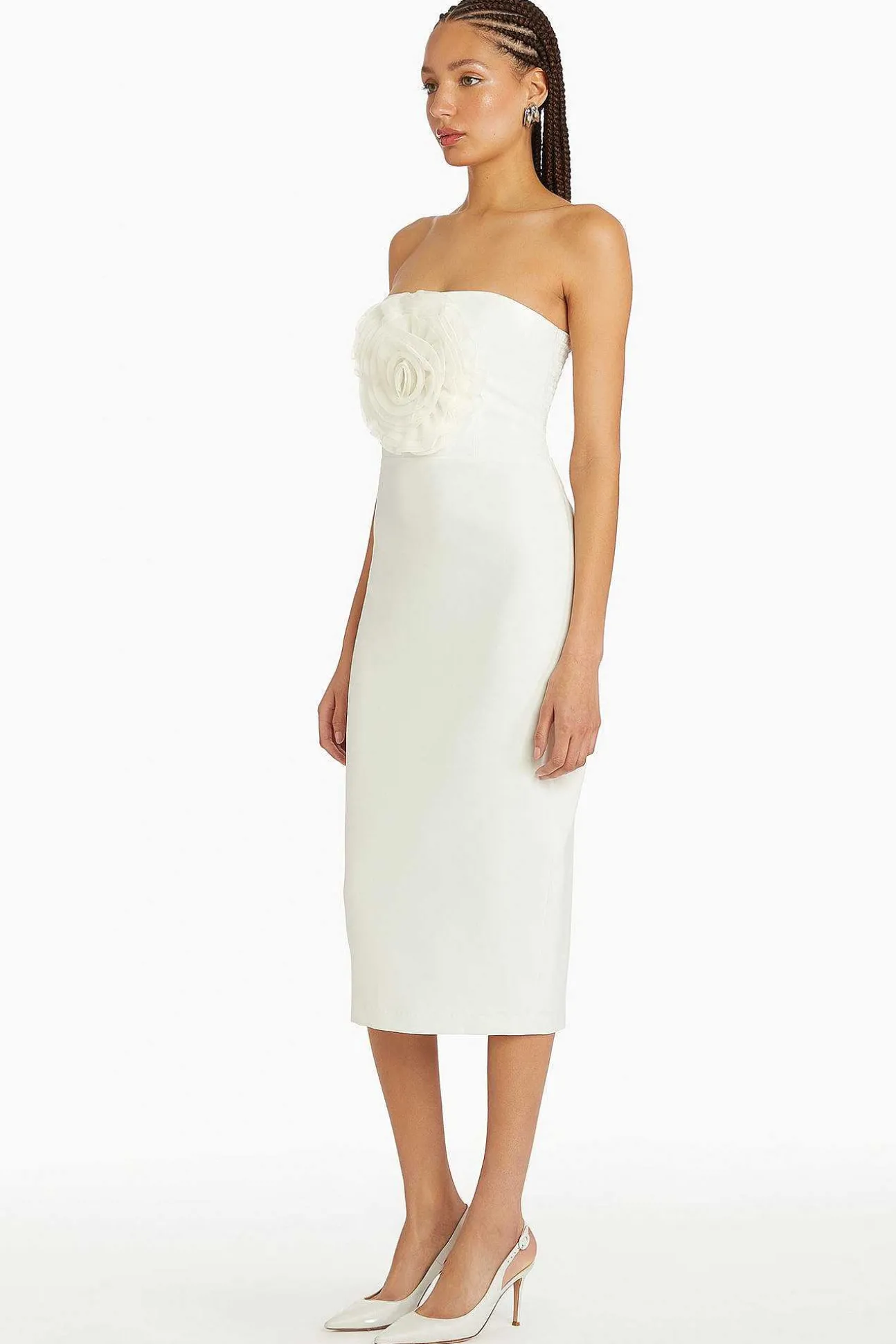 Fae Rose Midi Dress