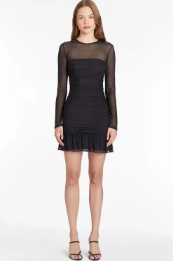 Long Sleeve Kiana Dress In Mesh