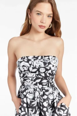 Oscar Dress In Printed Twill