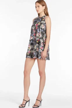 Reza Dress In Printed Sequin