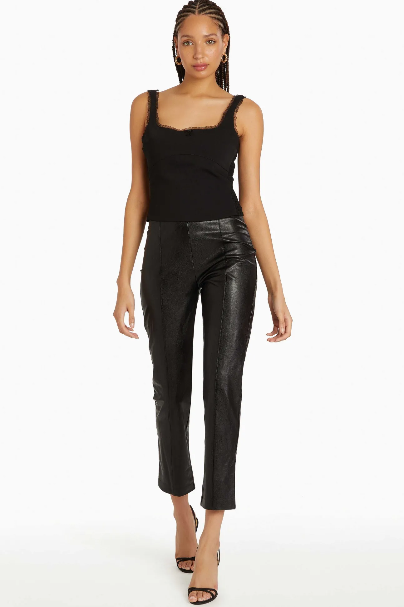 Romana Pants In Faux Leather